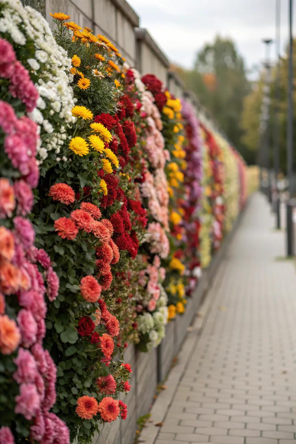 Change a plain wall into a lavish floral masterpiece.