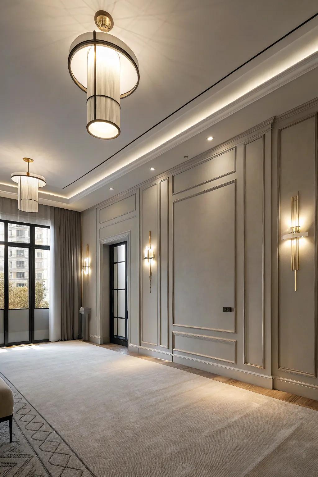 Modern fixtures that blend with minimalist decor.