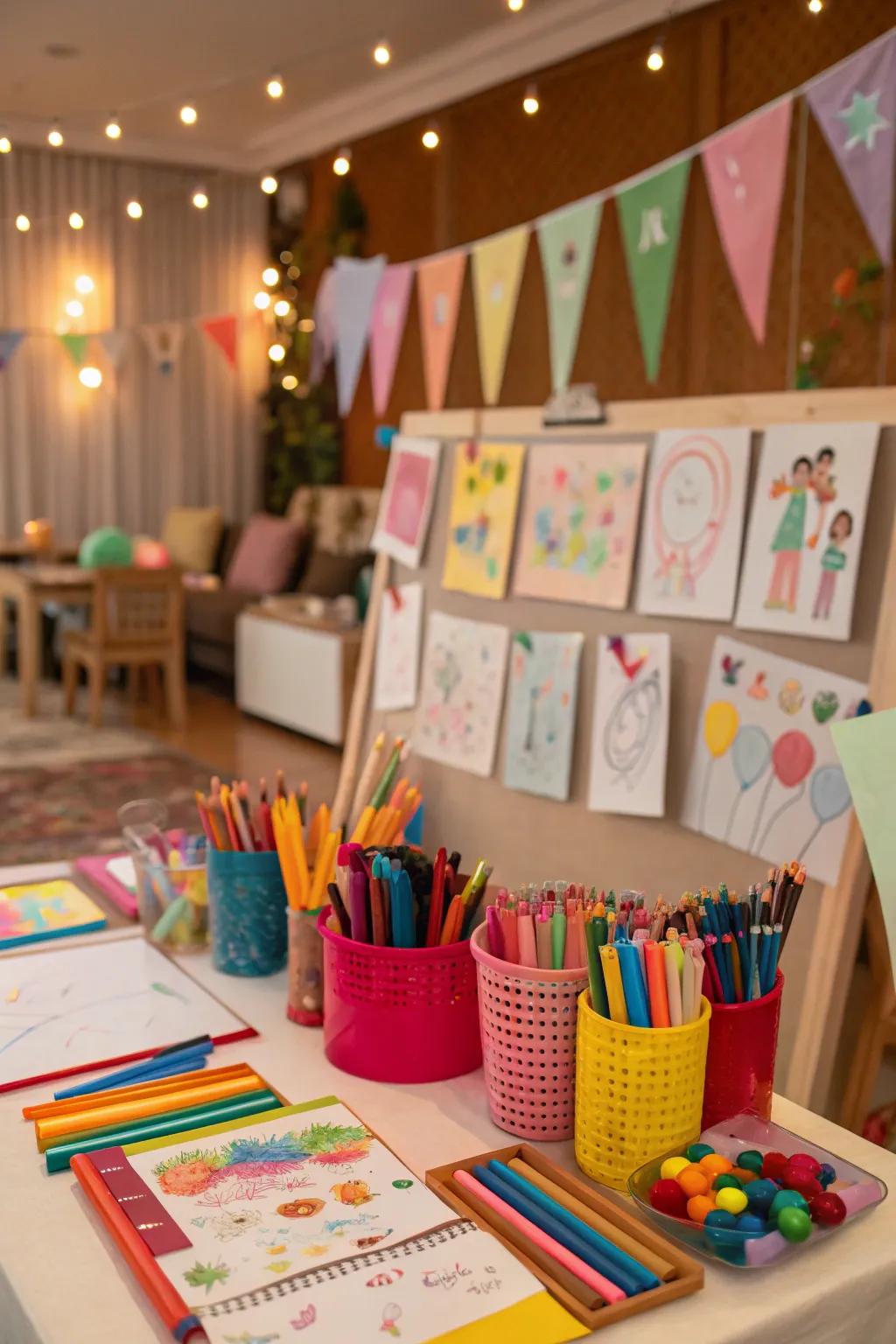 A creative zone overflowing with imagination.