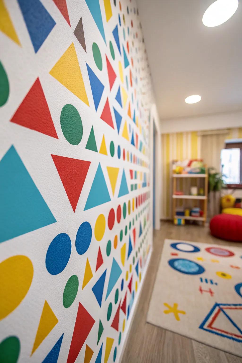 Symmetric design elements contribute a hint of modernism and liveliness.