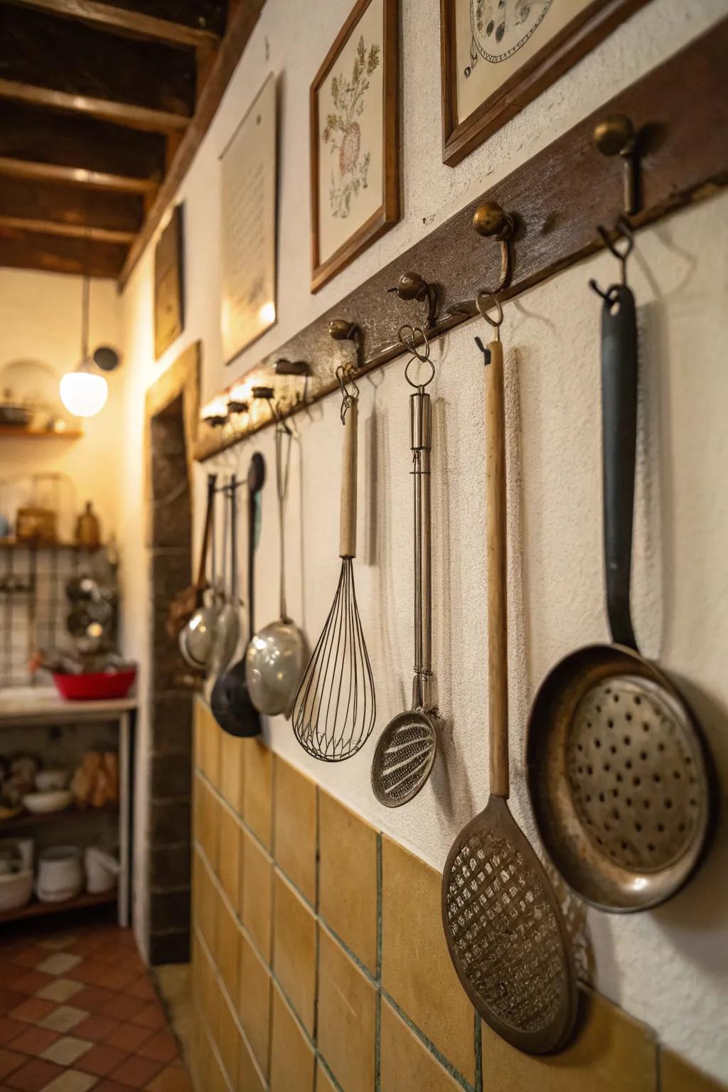 Vintage kitchenware brings personality and past stories to your kitchen d&eacute;cor.