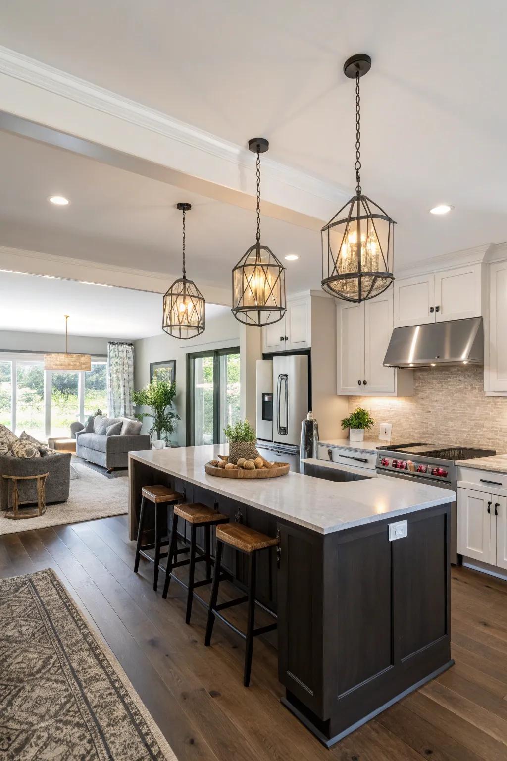 Modern lighting incorporates both design and purpose.