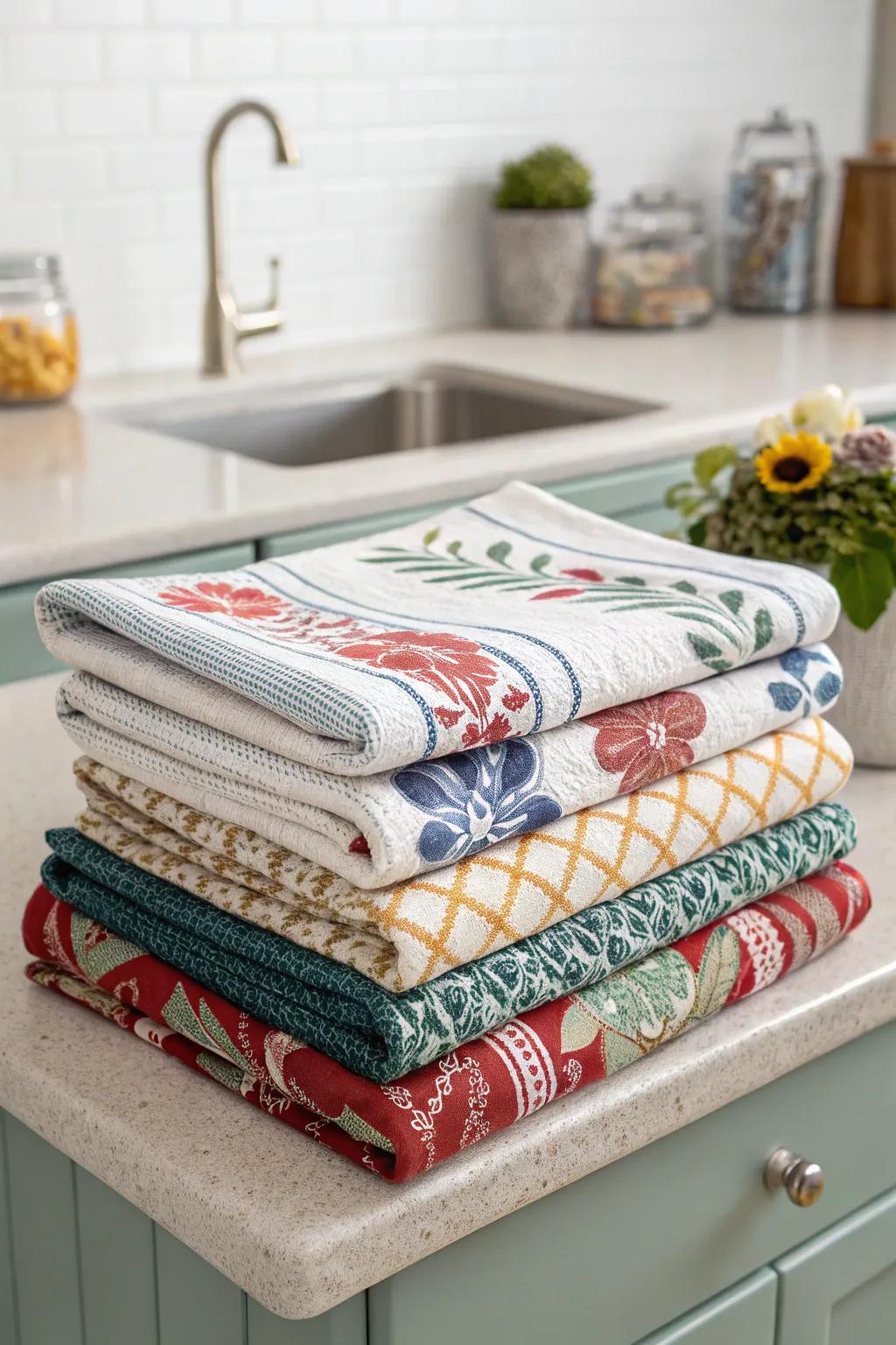 Layer linens for a playful yet sophisticated effect.