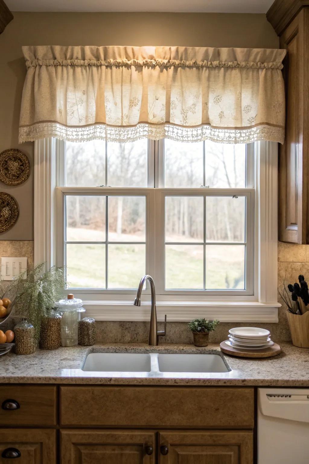 Cultivate a calm kitchen atmosphere with understated shades.