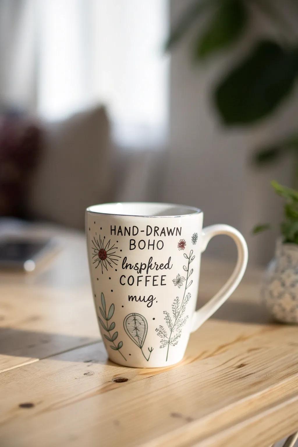 Made with affection: A DIY coffee cup that transforms every sip into a treasured memory. #FathersDayGift #DIY #ScandiBoho