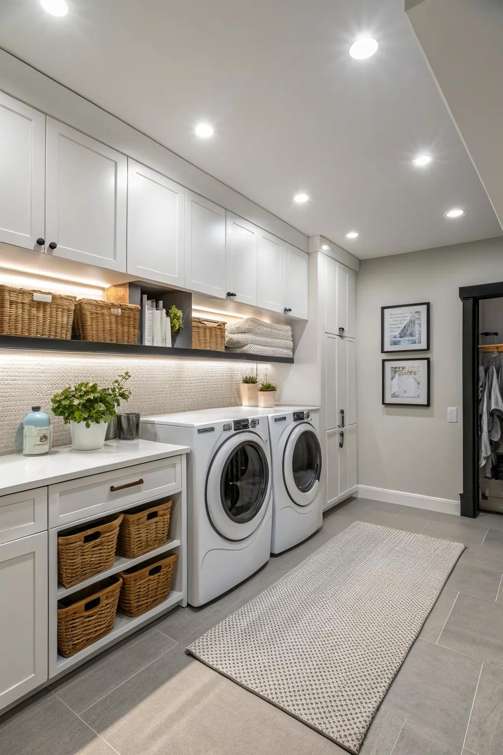 Inset lighting offers a refined and subtle lighting solution.