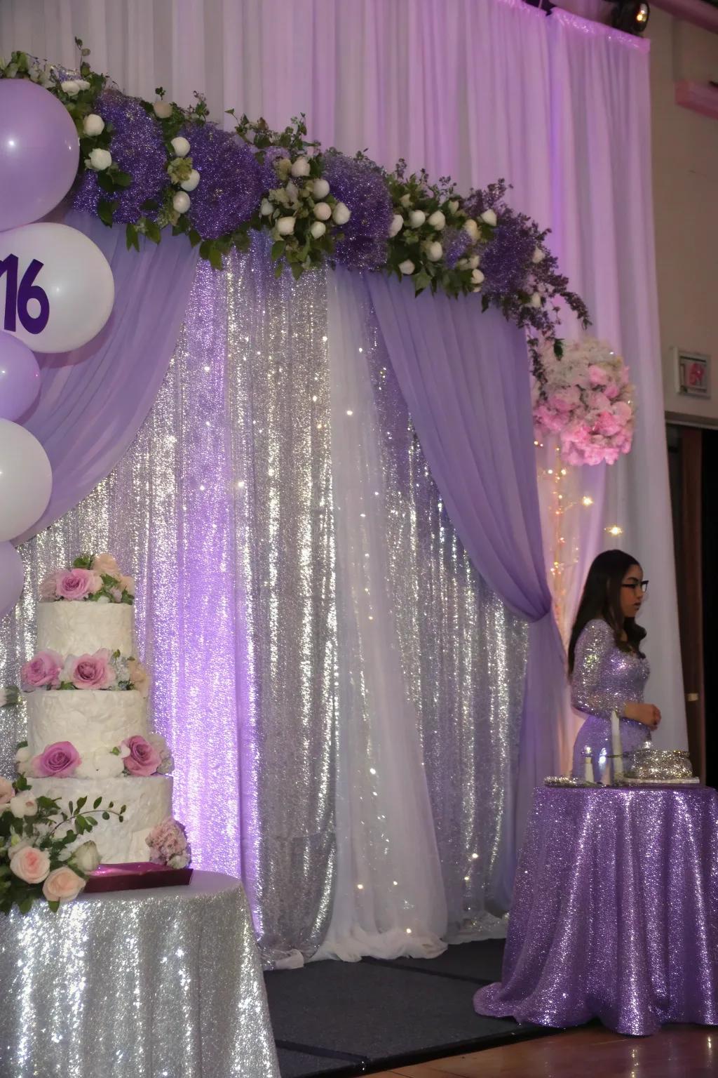 An attention-grabbing backdrop that adds sparkle and allure to every captured moment.