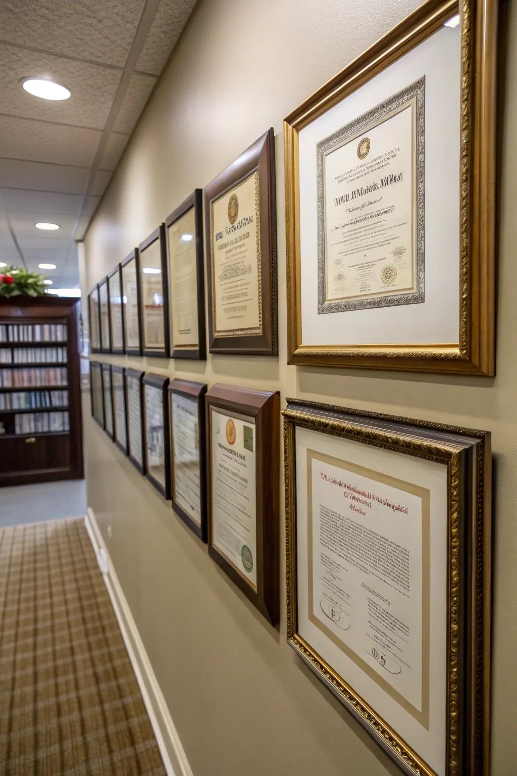 Showcase your qualifications with pride.
