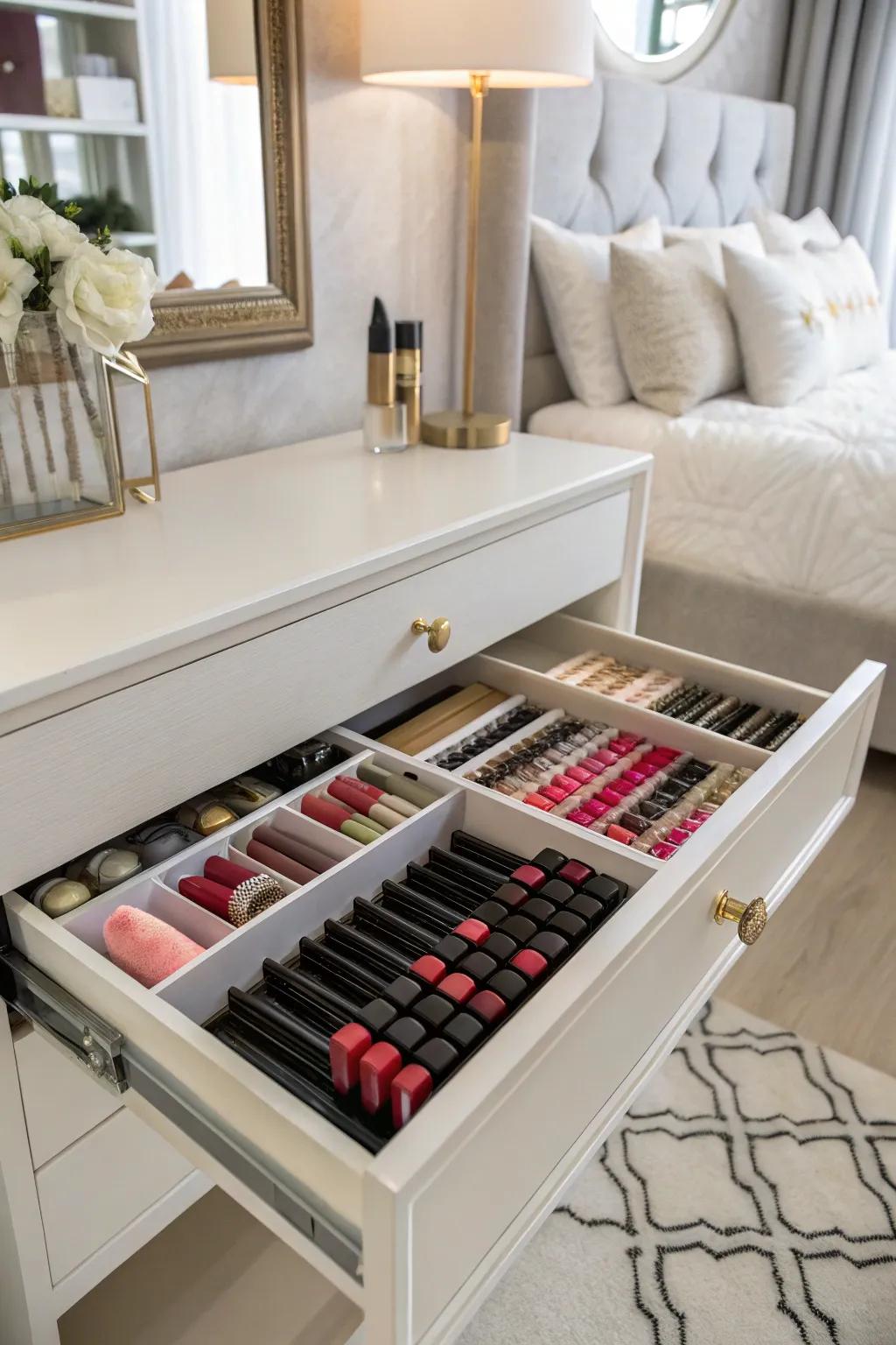 Keep drawers tidy with specialized organizers.