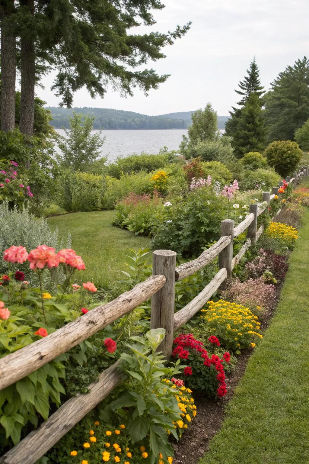 Graduated elevations result in vibrant and captivating fencing.