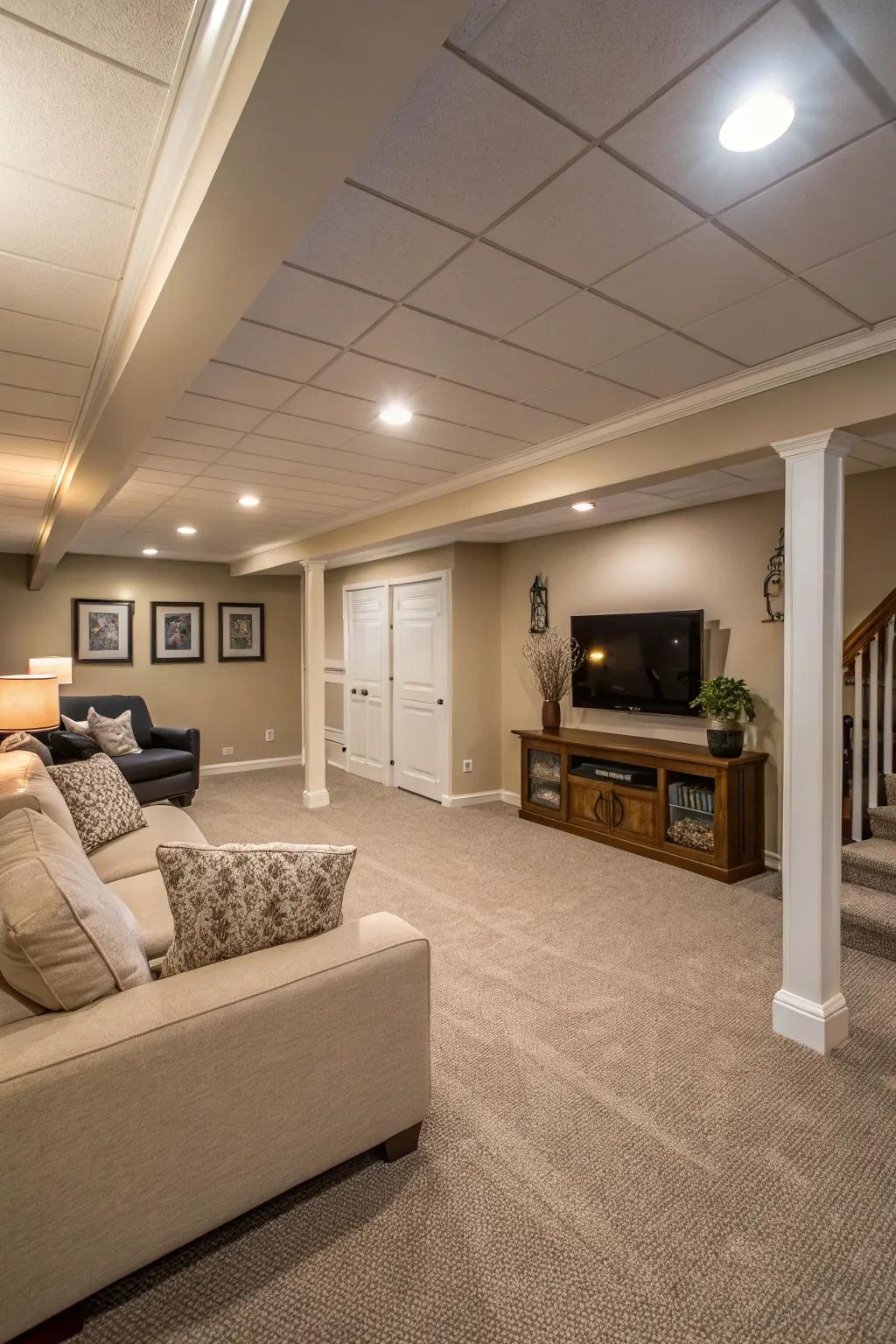 Soft colors make the space feel bigger and more airy.