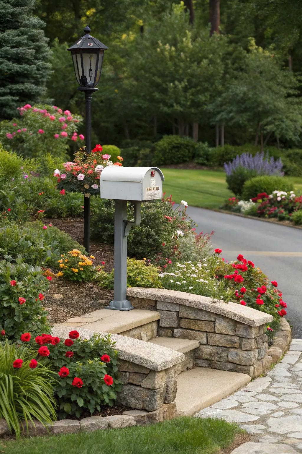 Stone borders inject a dash of refinement and structure into your flower bed.