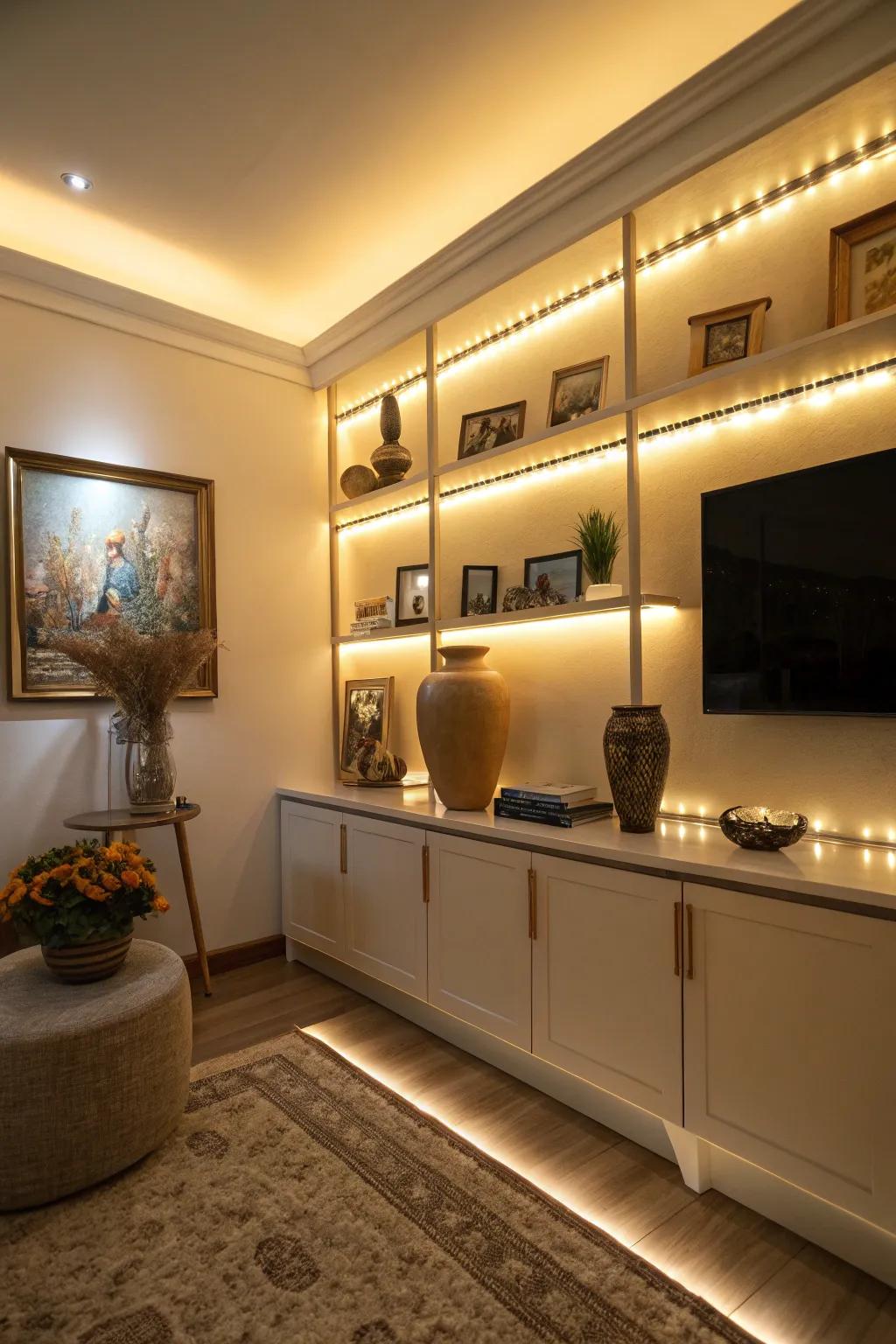 Gentle lighting makes your space into a comfortable escape.