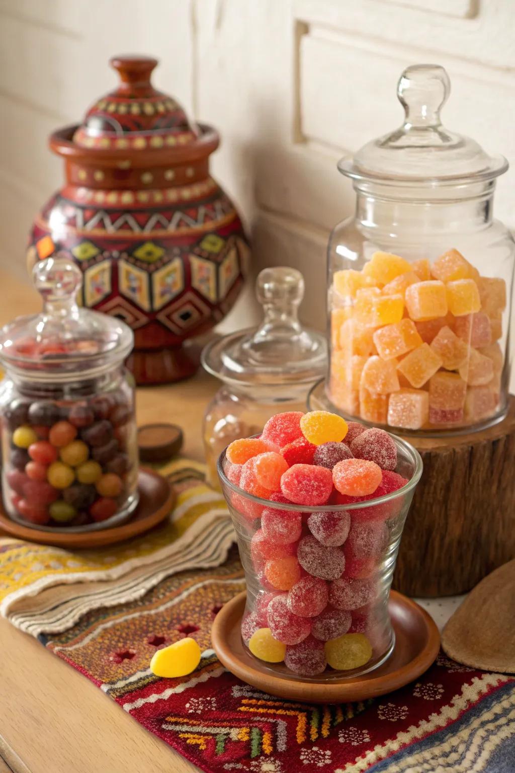 Enjoy the delightful nostalgia of classic Mexican candies, a wonderful addition to any candy buffet.