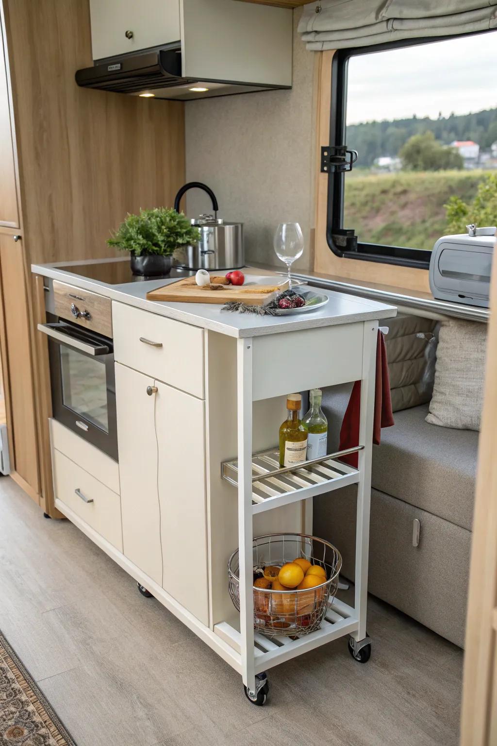 Understated sophistication for compact kitchen spaces.