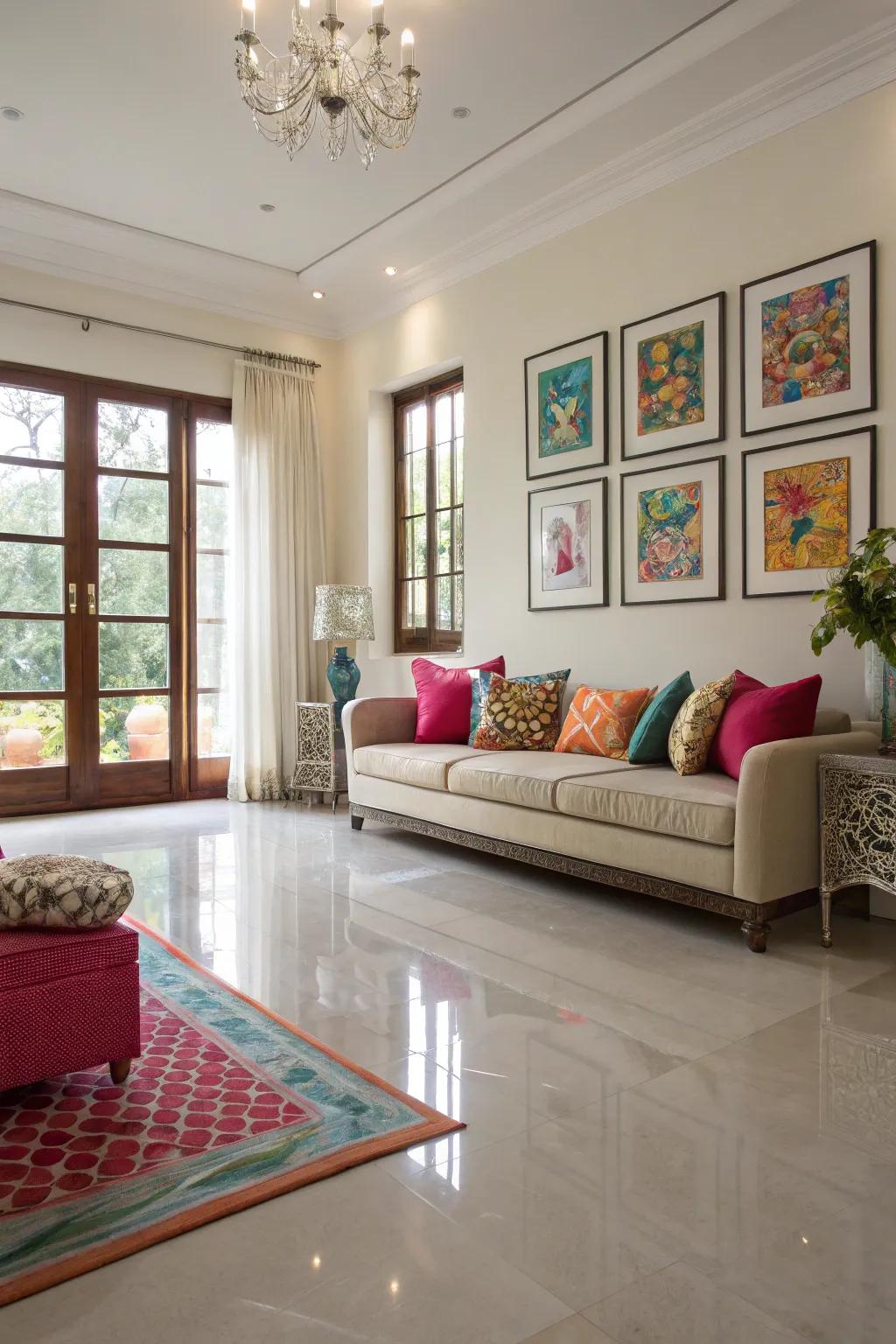 Practical and flexible vinyl flooring suited for everyday life.