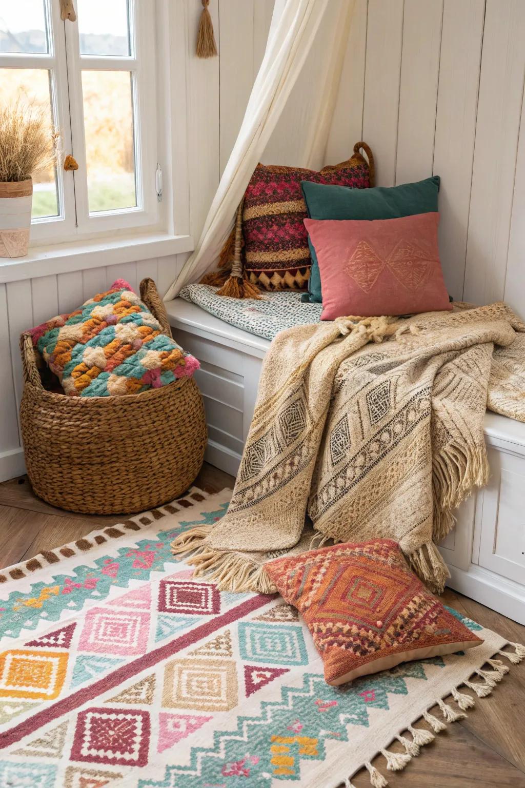 Textures and patterns breathe life into a modern southwestern space.