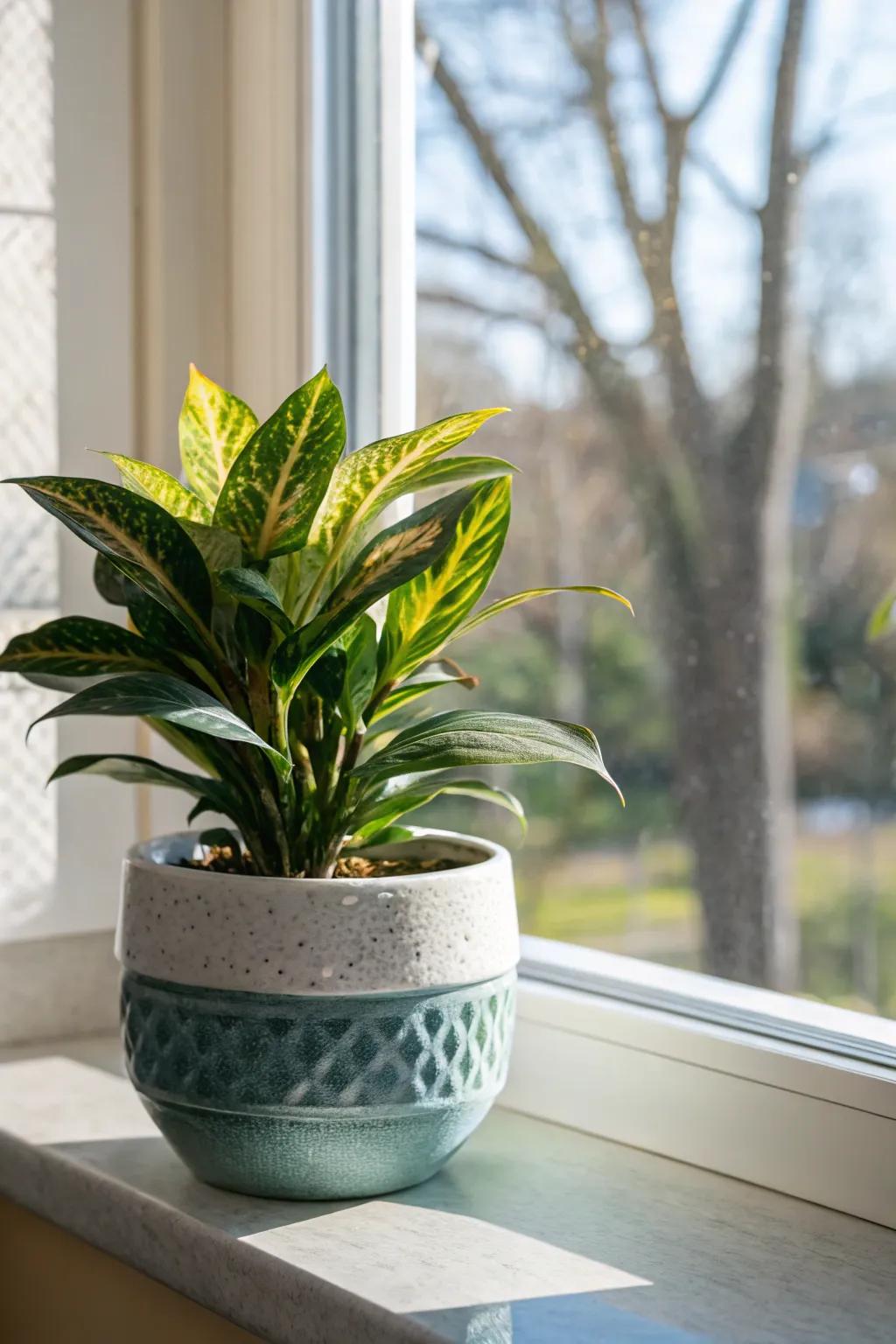 A vibrant houseplant to bring natural freshness to any new space.
