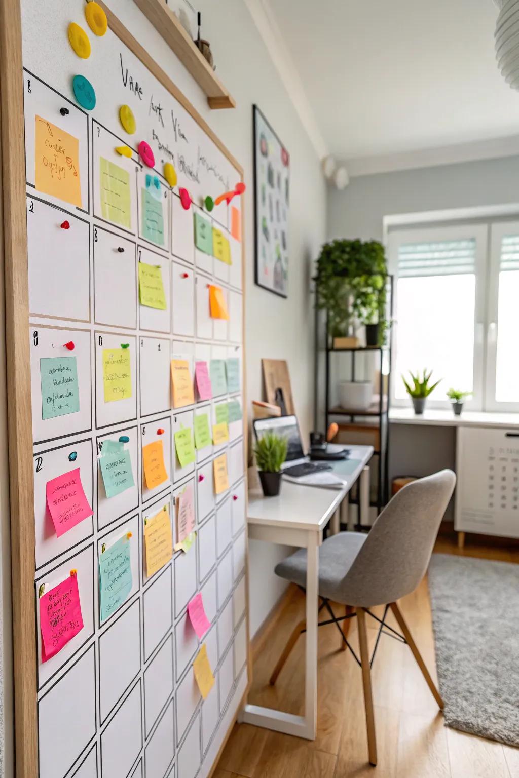A goal-setting board to visualize ambitions.