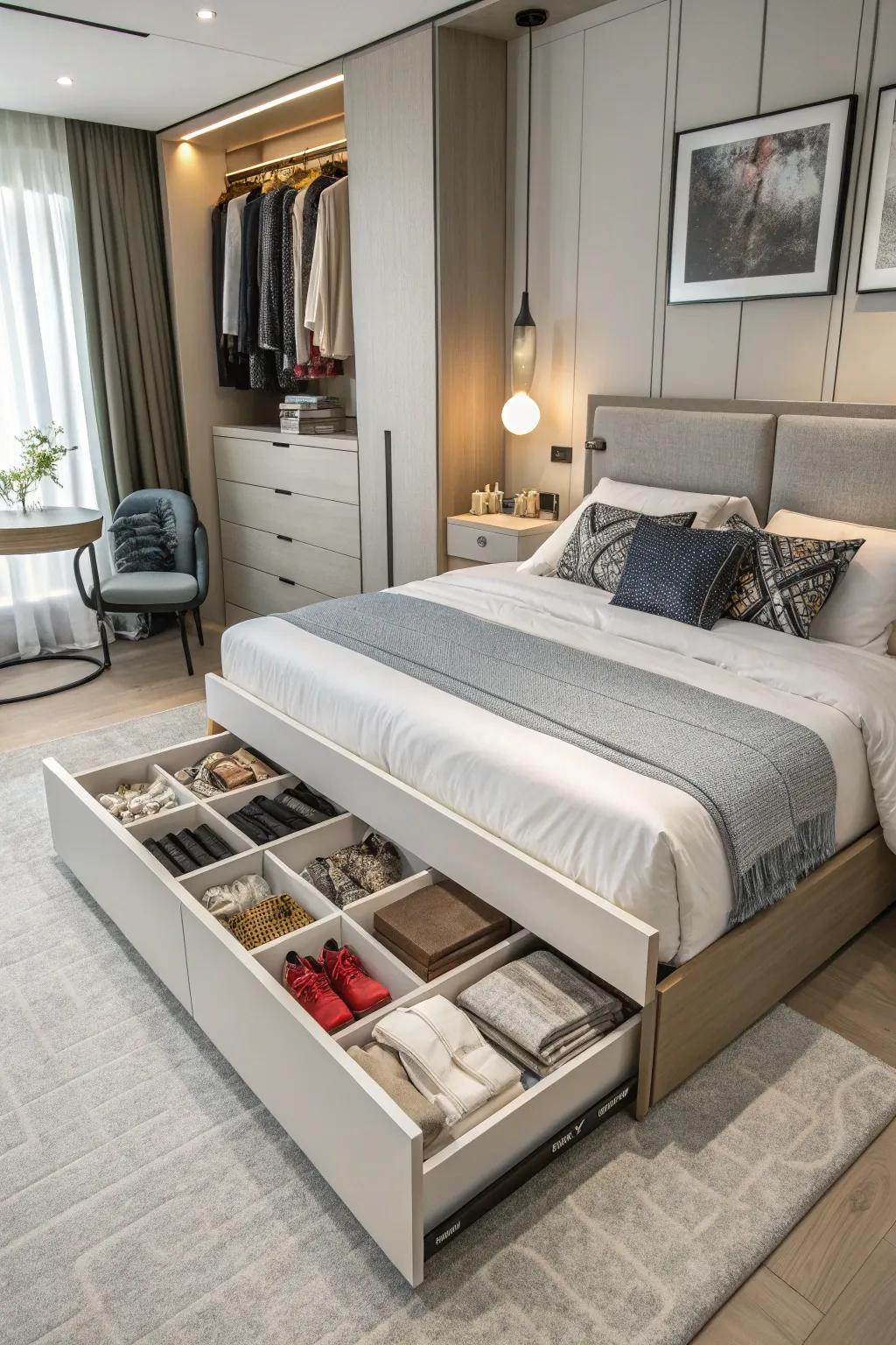 Multi-purpose furniture can really transform your space.