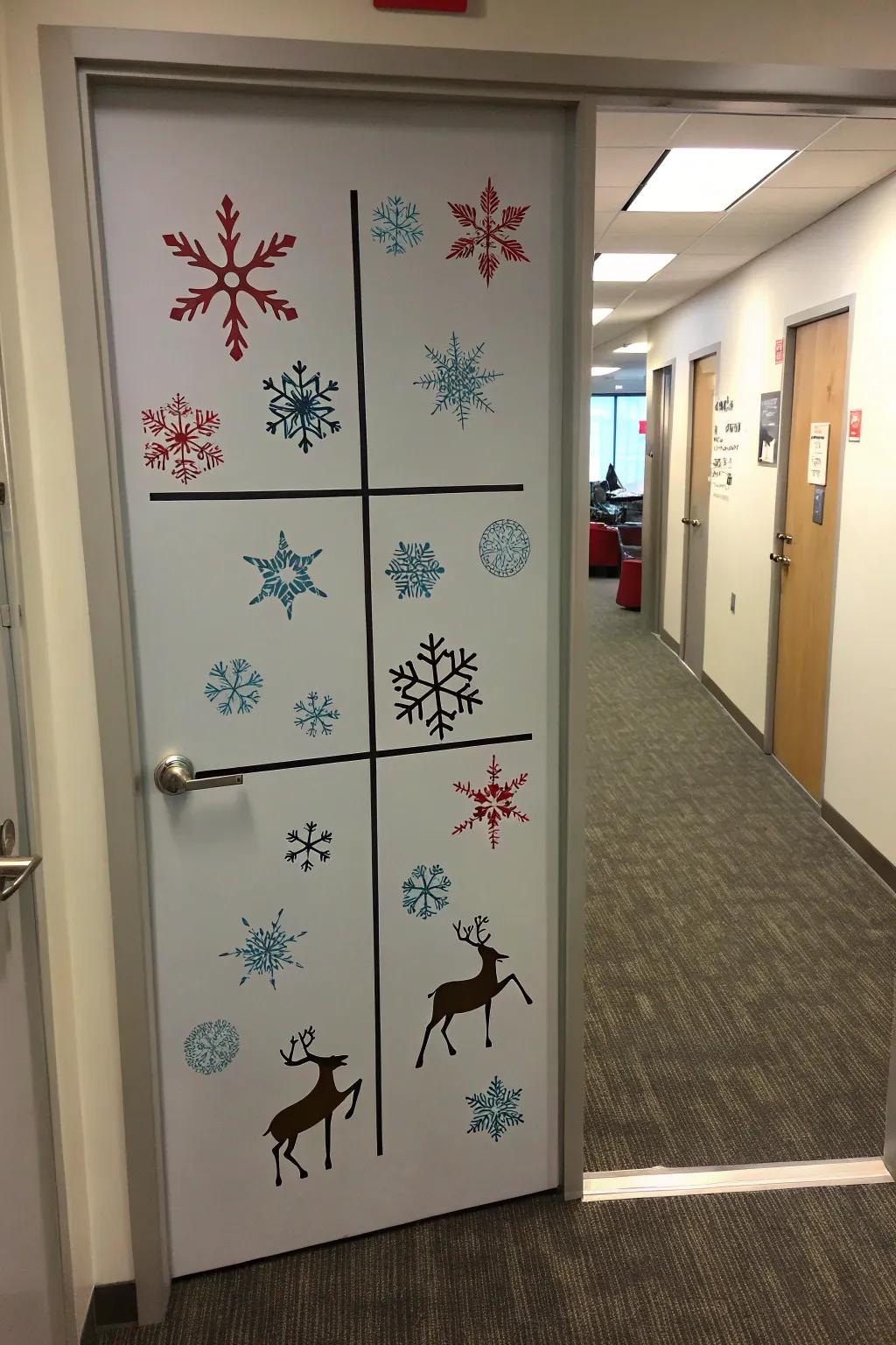 Reindeer participating in lively frolics, adding a fun twist to your decor.