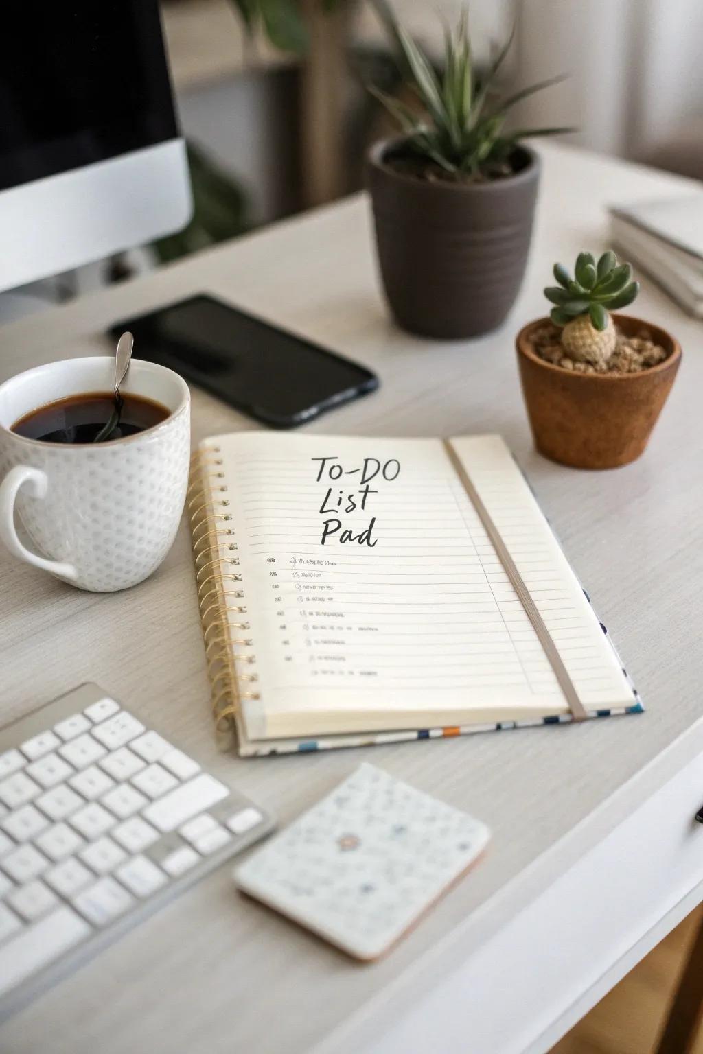 A basic to-do list can transform your day from chaotic to composed.