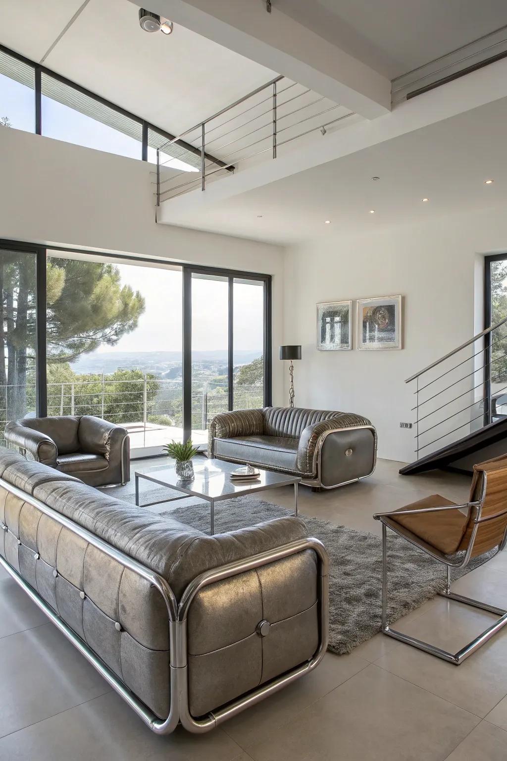 Modern furniture that includes a smooth and trendy touch to any space.