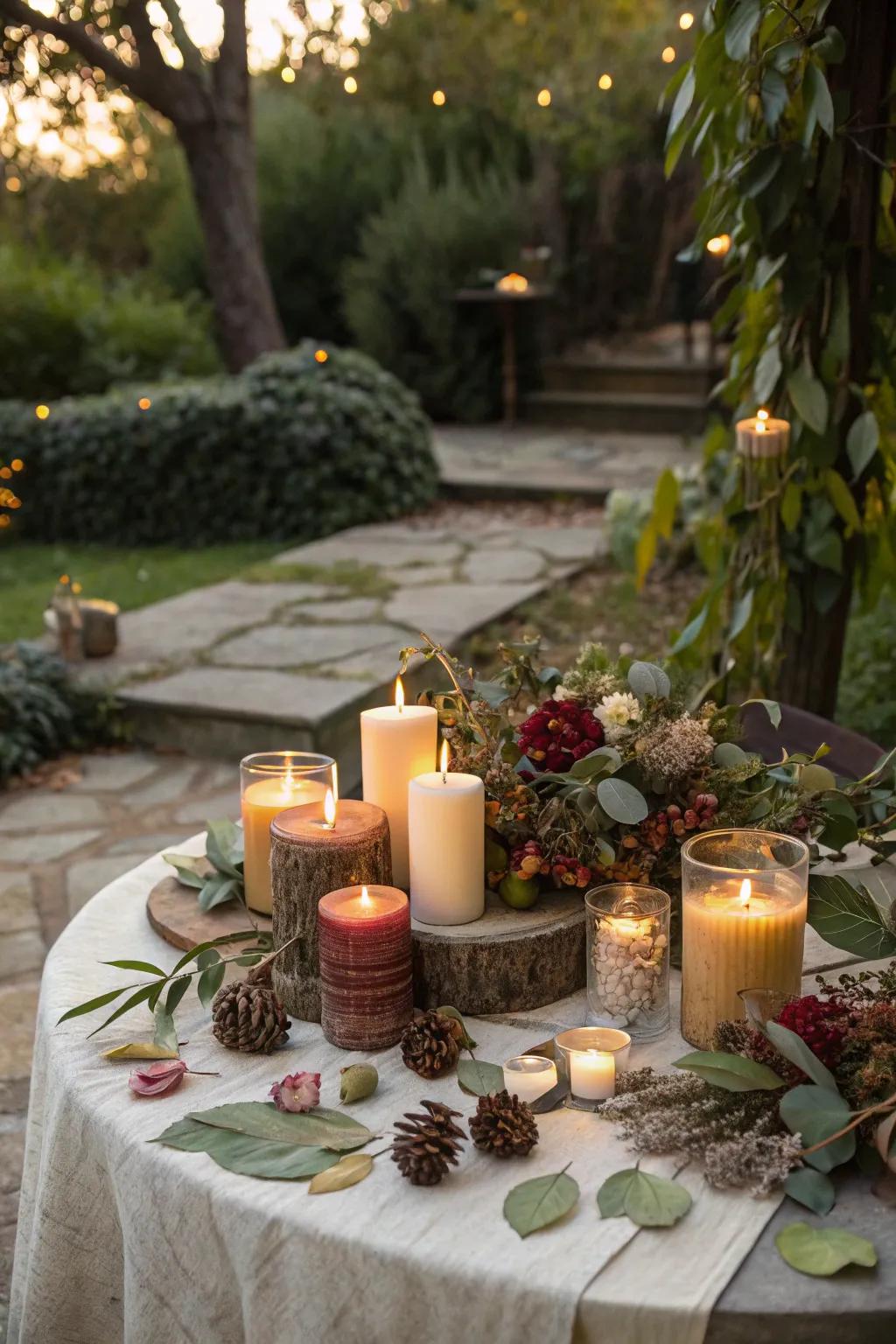Centerpiece light groupings add class to any setting.