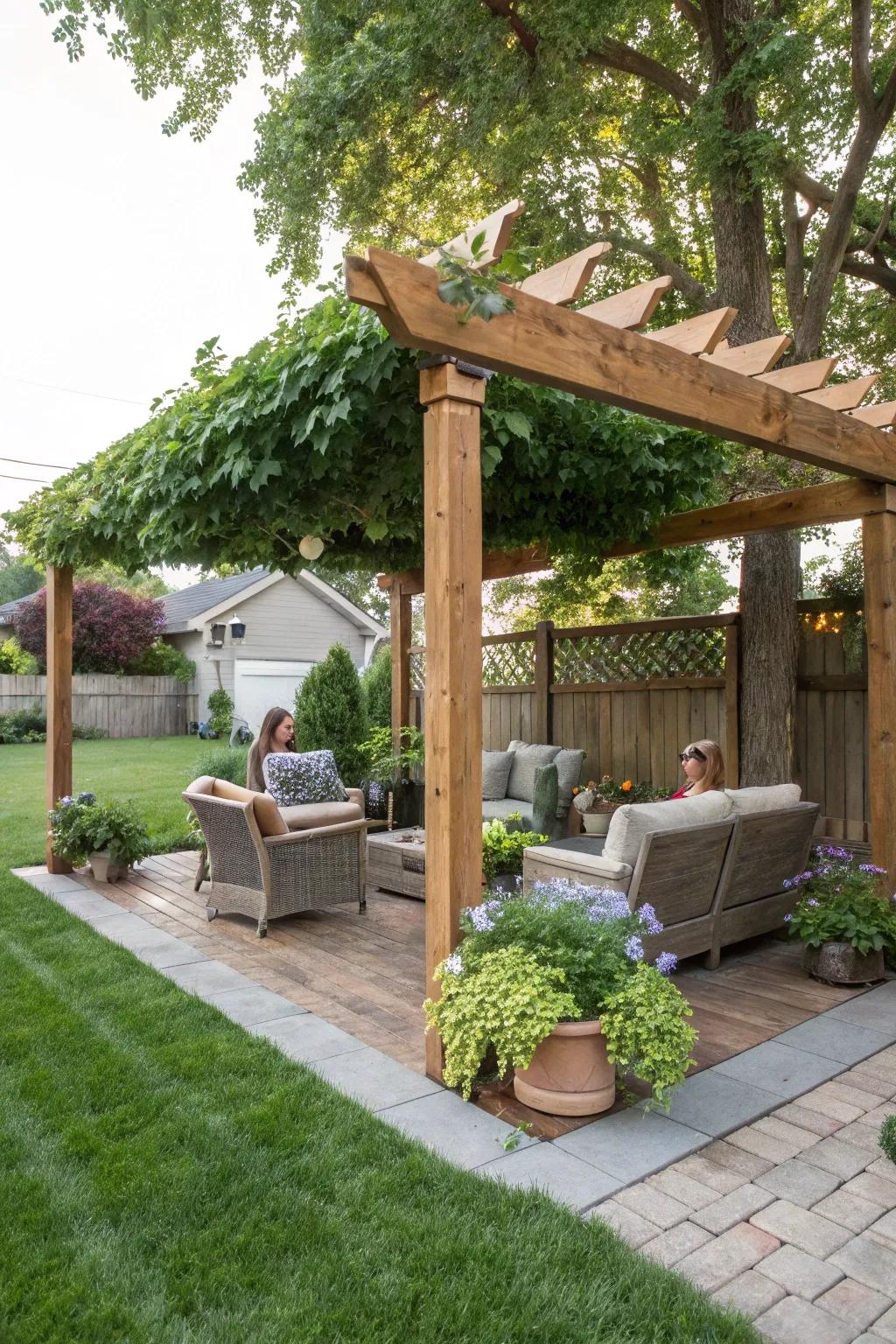 A self-made shelter adds form and panache to your space.