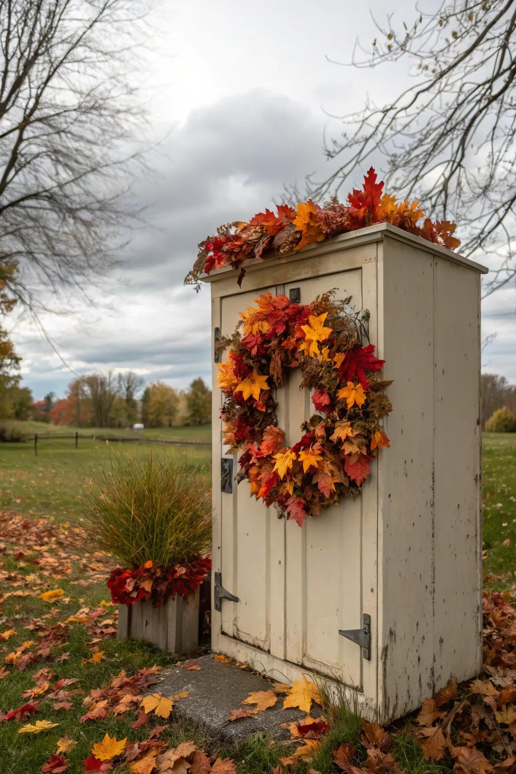 Welcome the season with a festive garland on your locker.