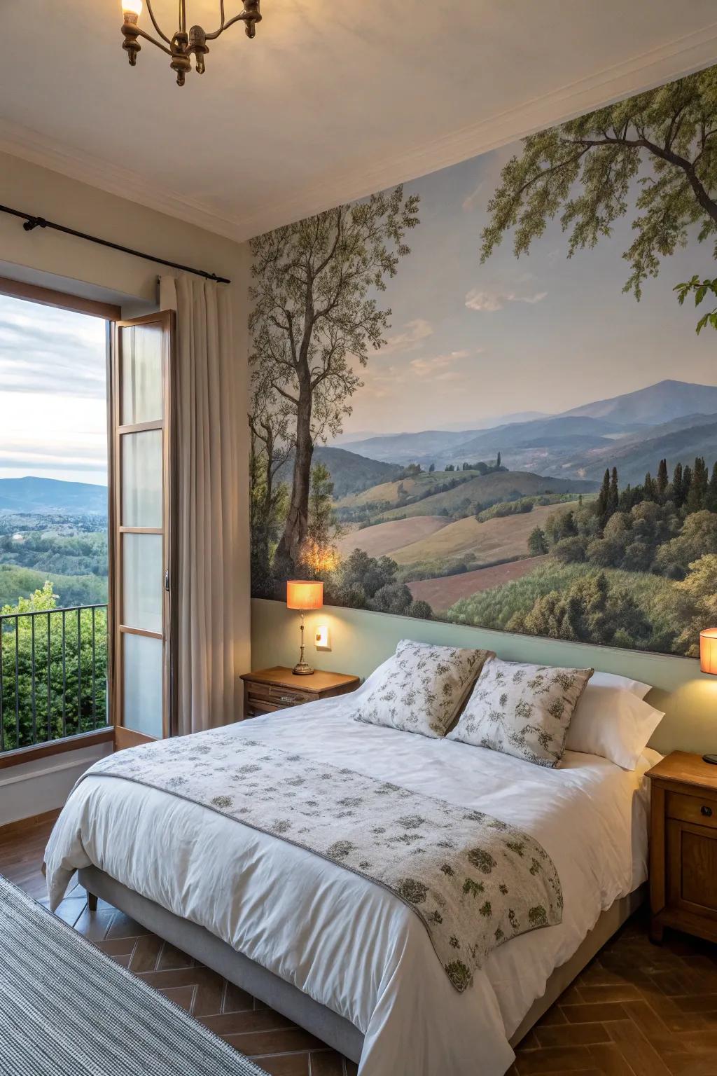 Scenic art pieces turn your feature wall into a masterpiece.