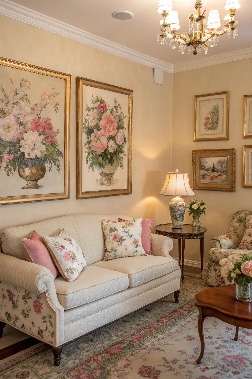 Classic floral motifs add timeless beauty to your home.