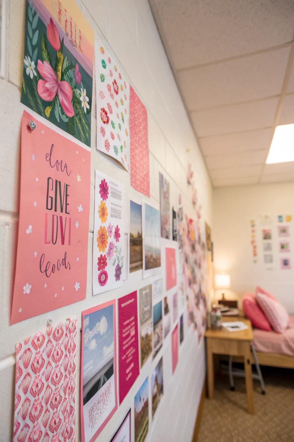 A gallery wall allows you to express your unique style.