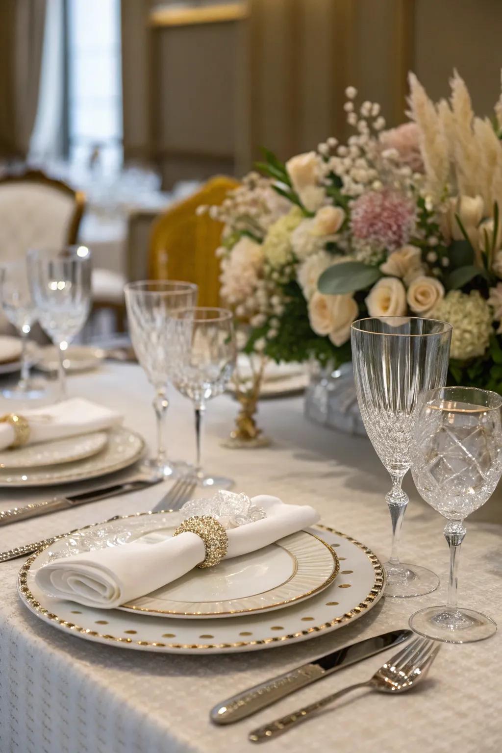 Elevate your dining ambiance with formal panache.