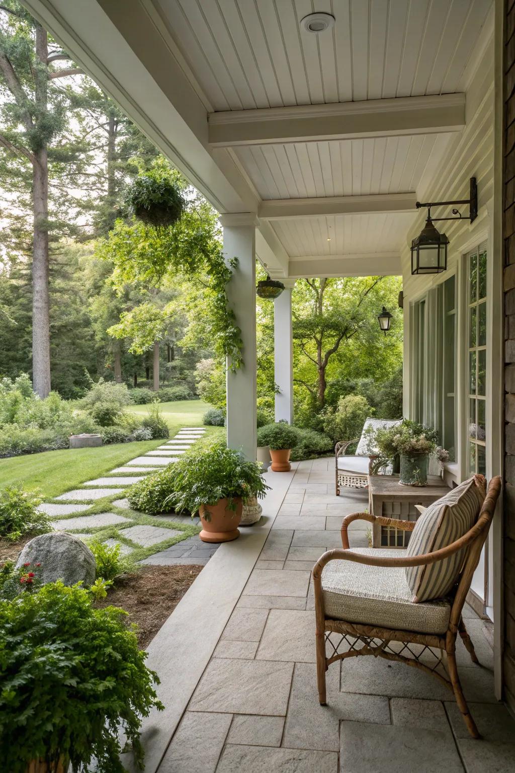 Merge outdoor and indoor spaces with an open-air layout.