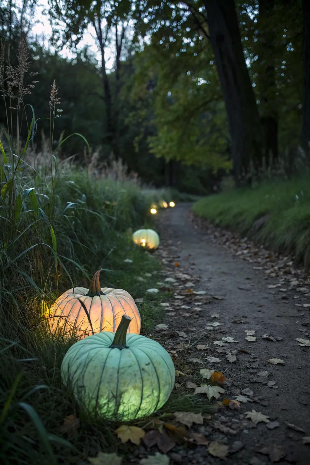 Illuminate your evenings with mesmerizing luminous pumpkins.