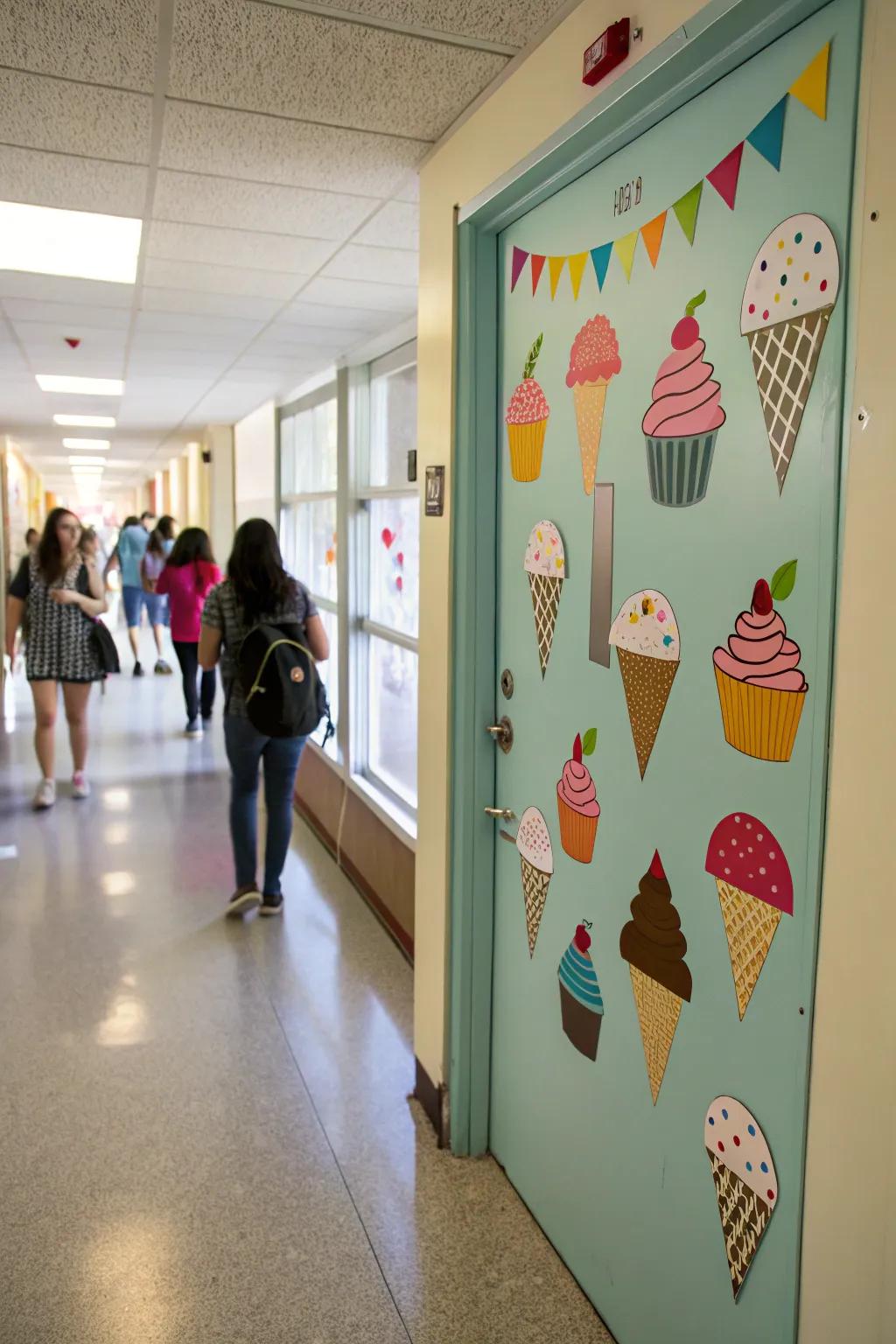 Enjoy door decor that’s as delightful as it is sweet.