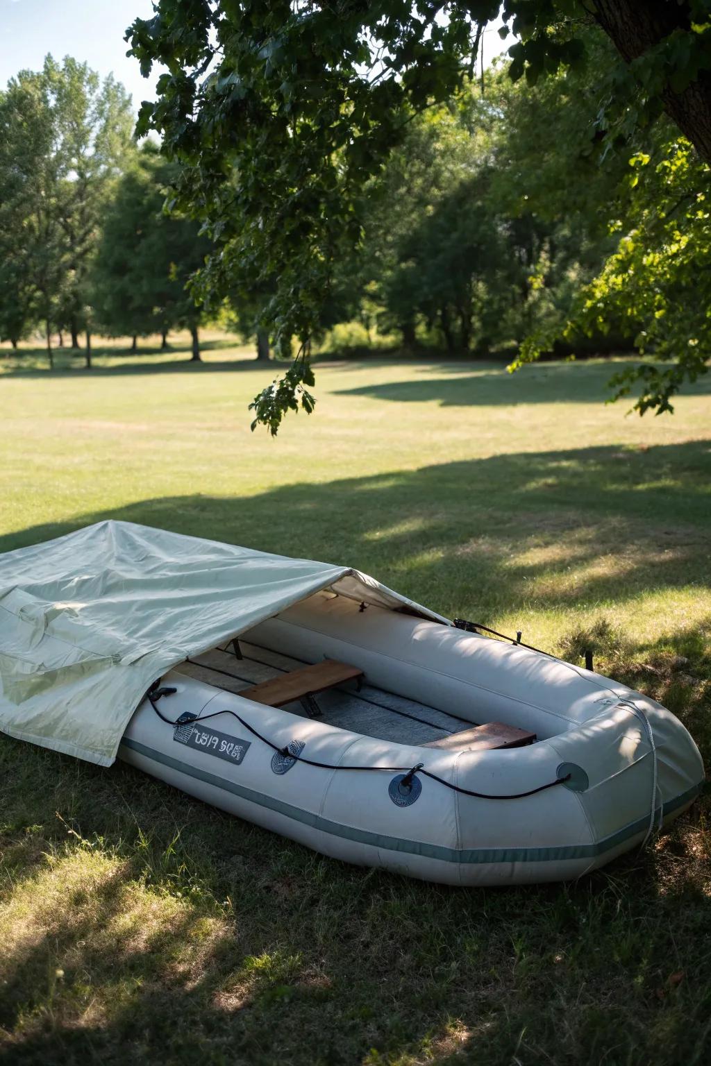 Partly inflating helps maintain shape and makes it last longer.