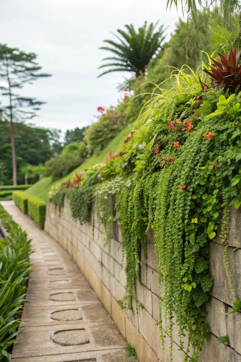 A living wall breathes life into your garden, providing amazing visual interest.