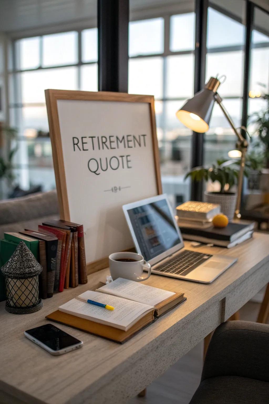 Inspirational quotes infuse motivation into any setting.