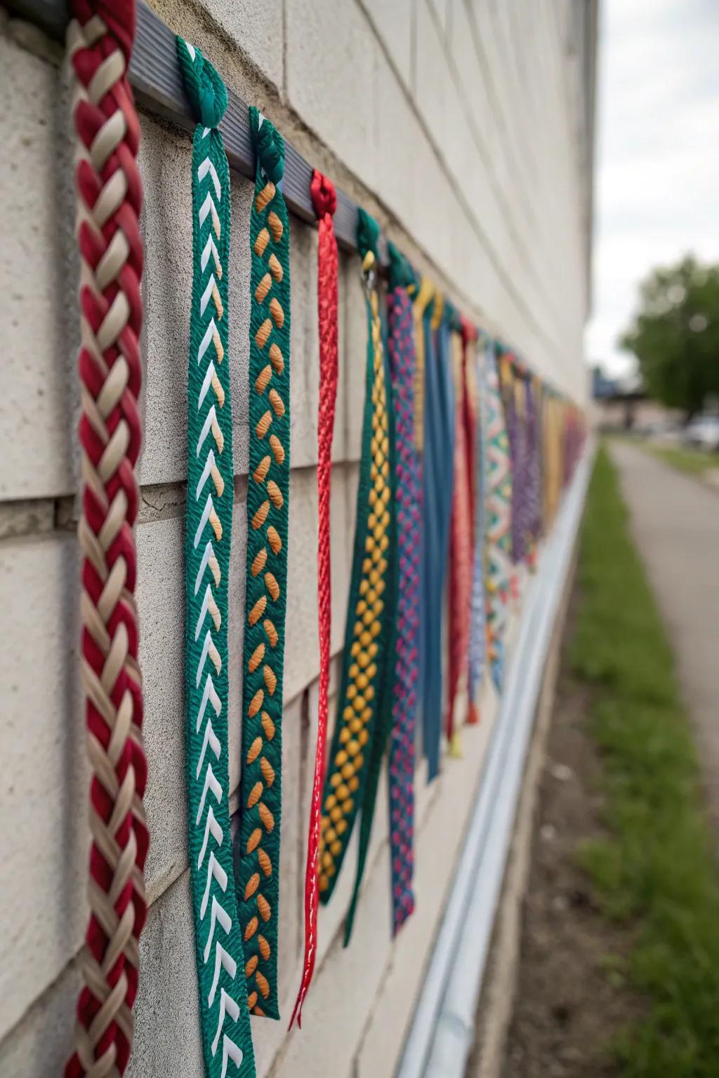 Detailed woven ribbon designs providing a special touch.