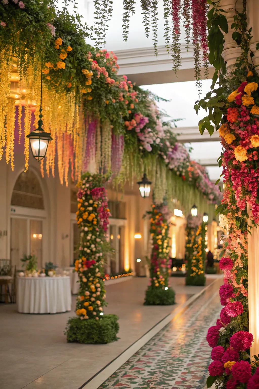 Breathtaking botanical decorations bring refinement.