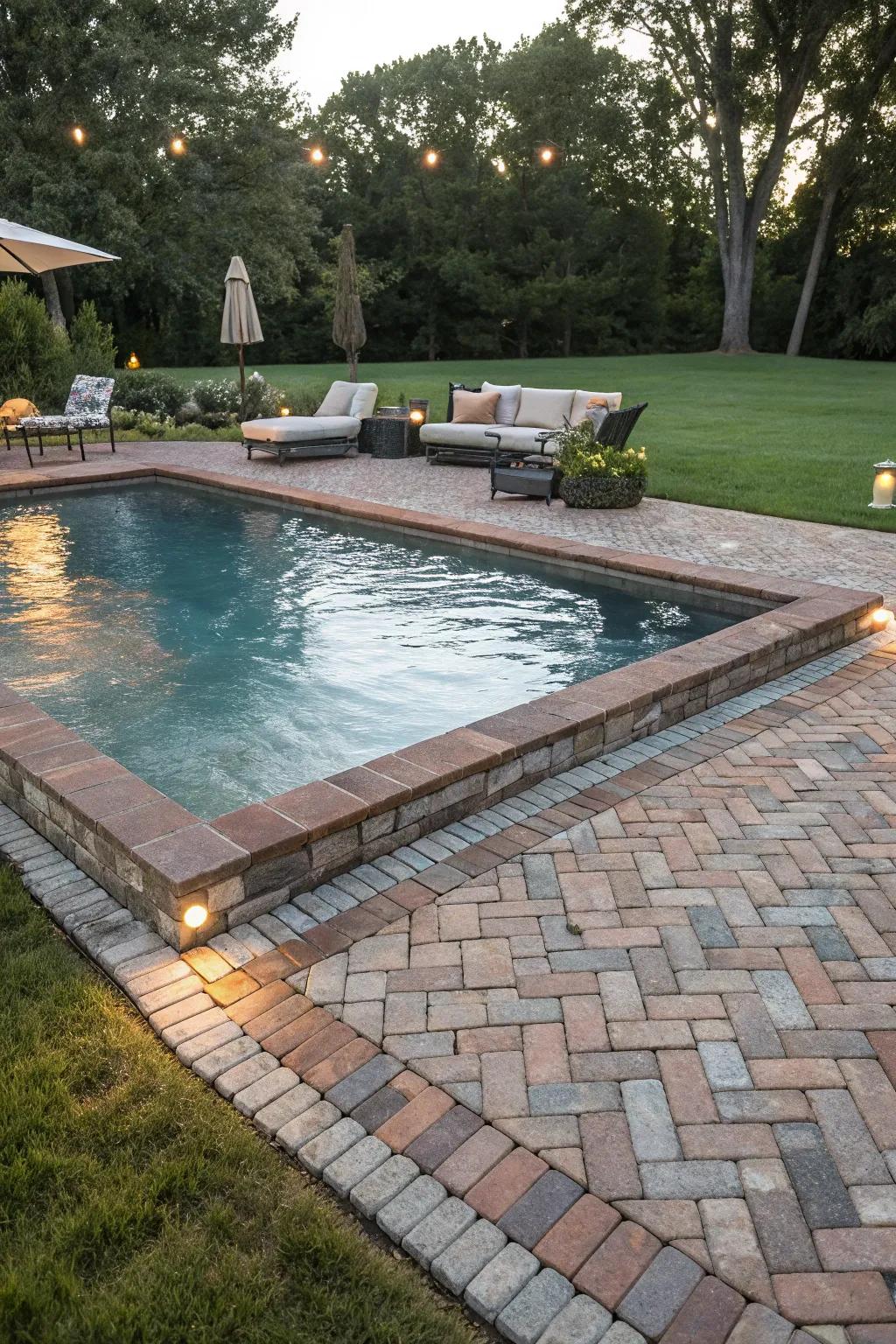 Classic brick pavers deliver timeless style and adaptability.
