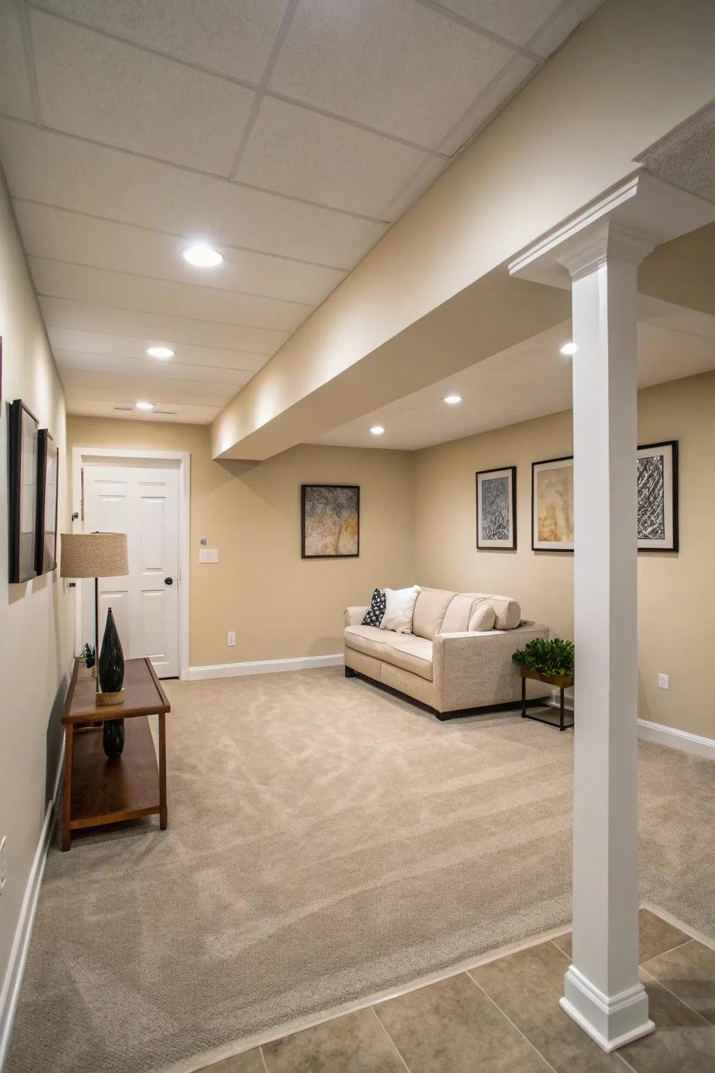 A minimalist design offers a streamlined and up-to-date feel.