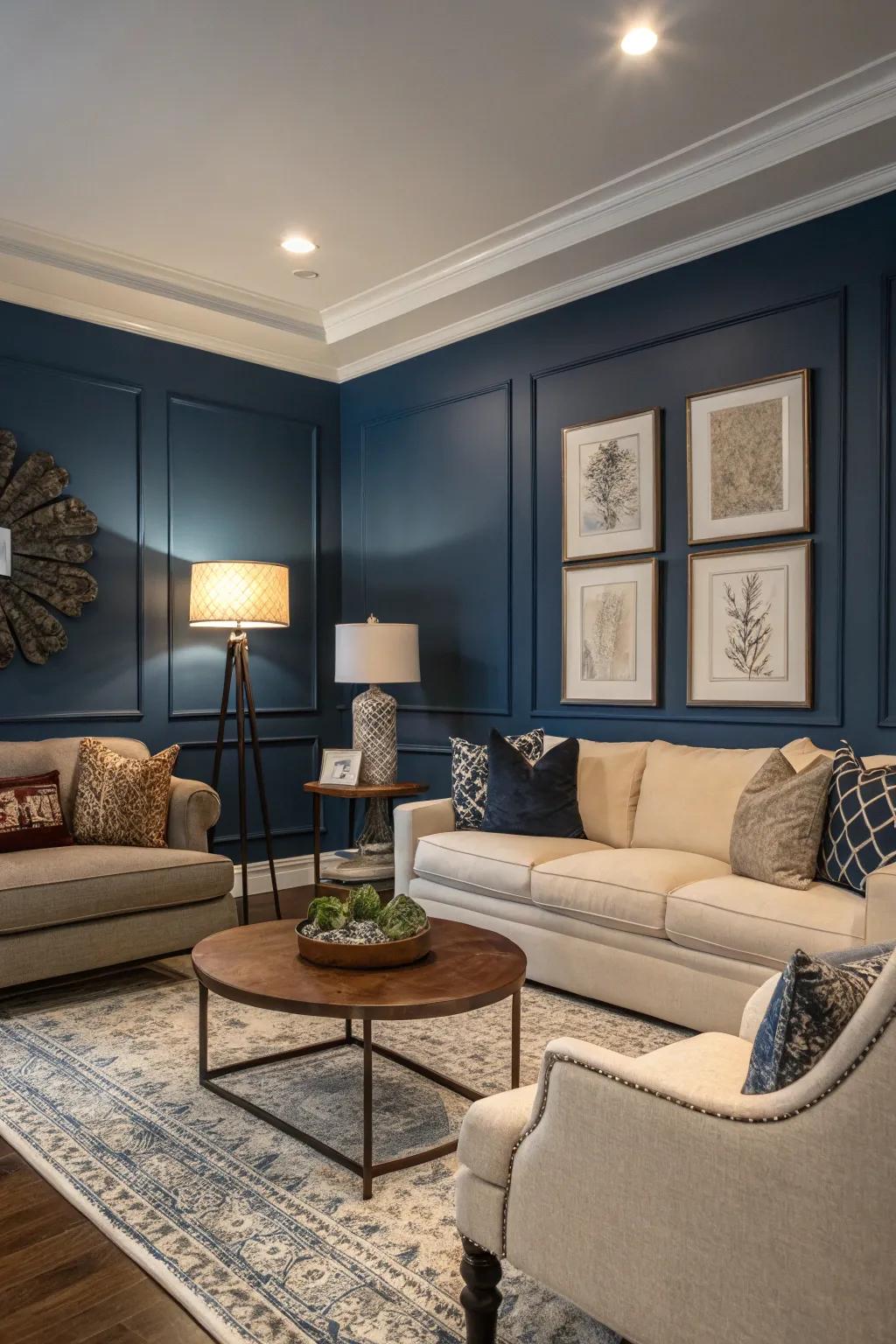 A feature wall adds dimension and captivation to a room.