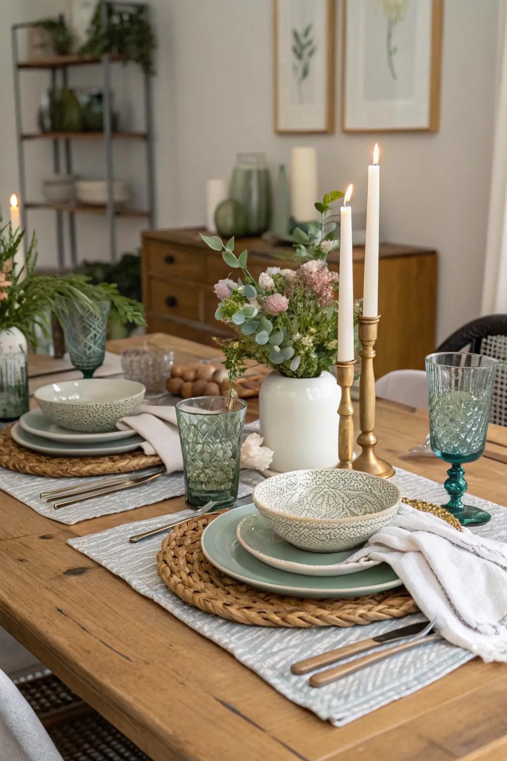 Stylish table settings don't have to cost a fortune with creative finds.