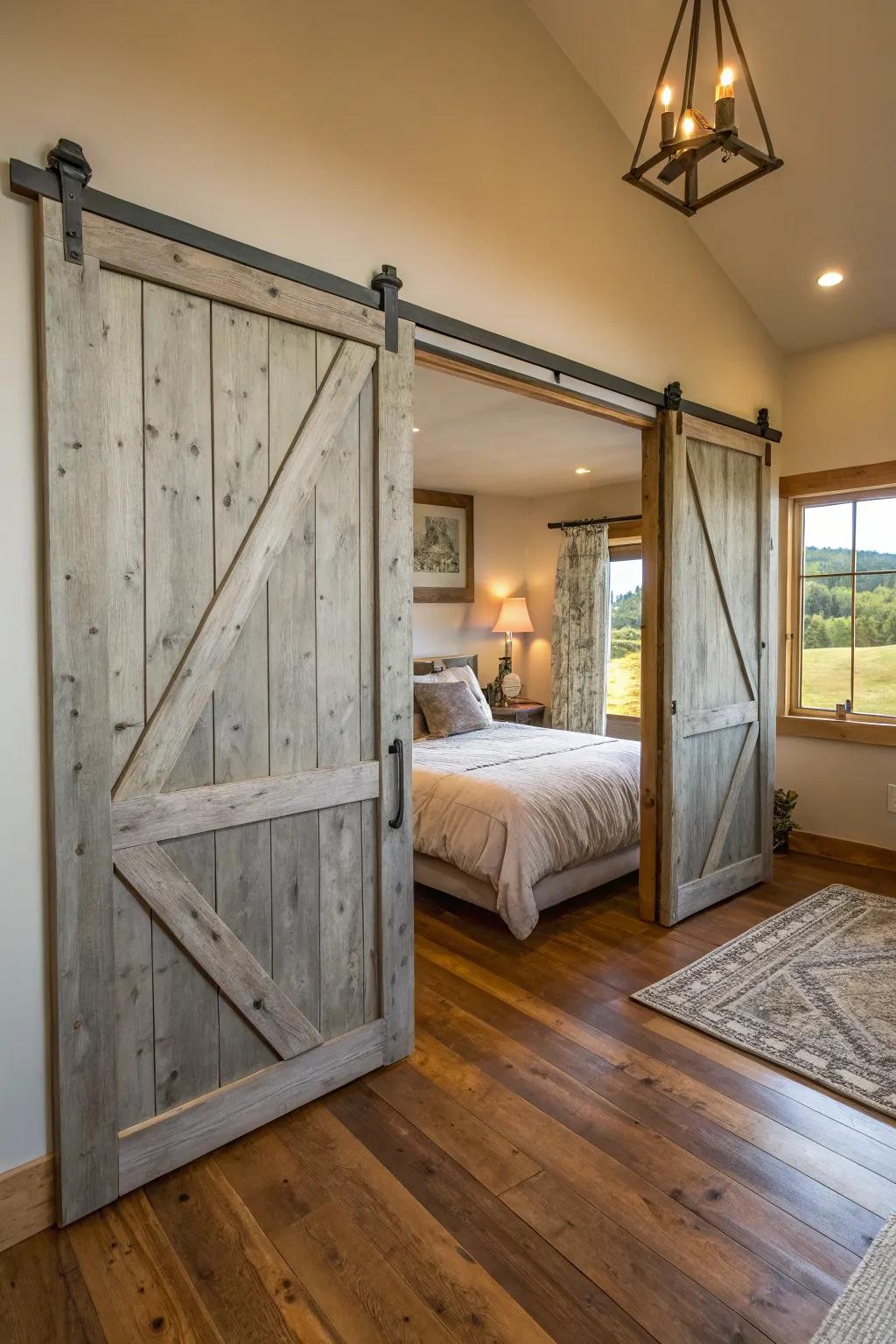 Country-inspired doors injecting warmth and appeal.