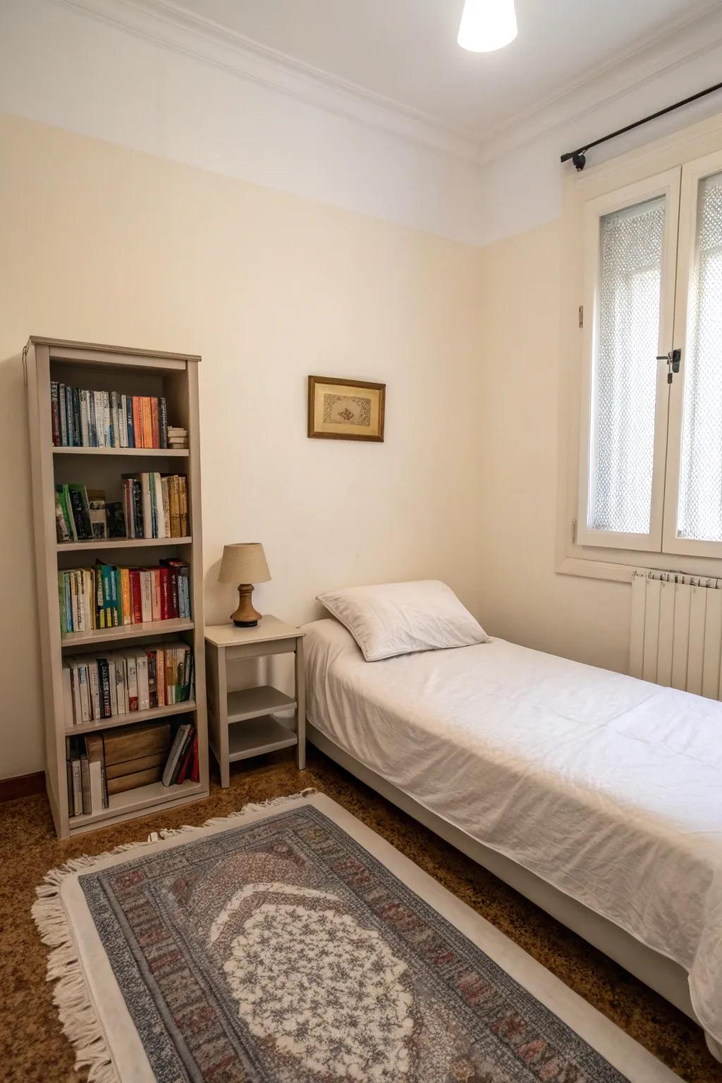 A simple design makes the space feel bigger.
