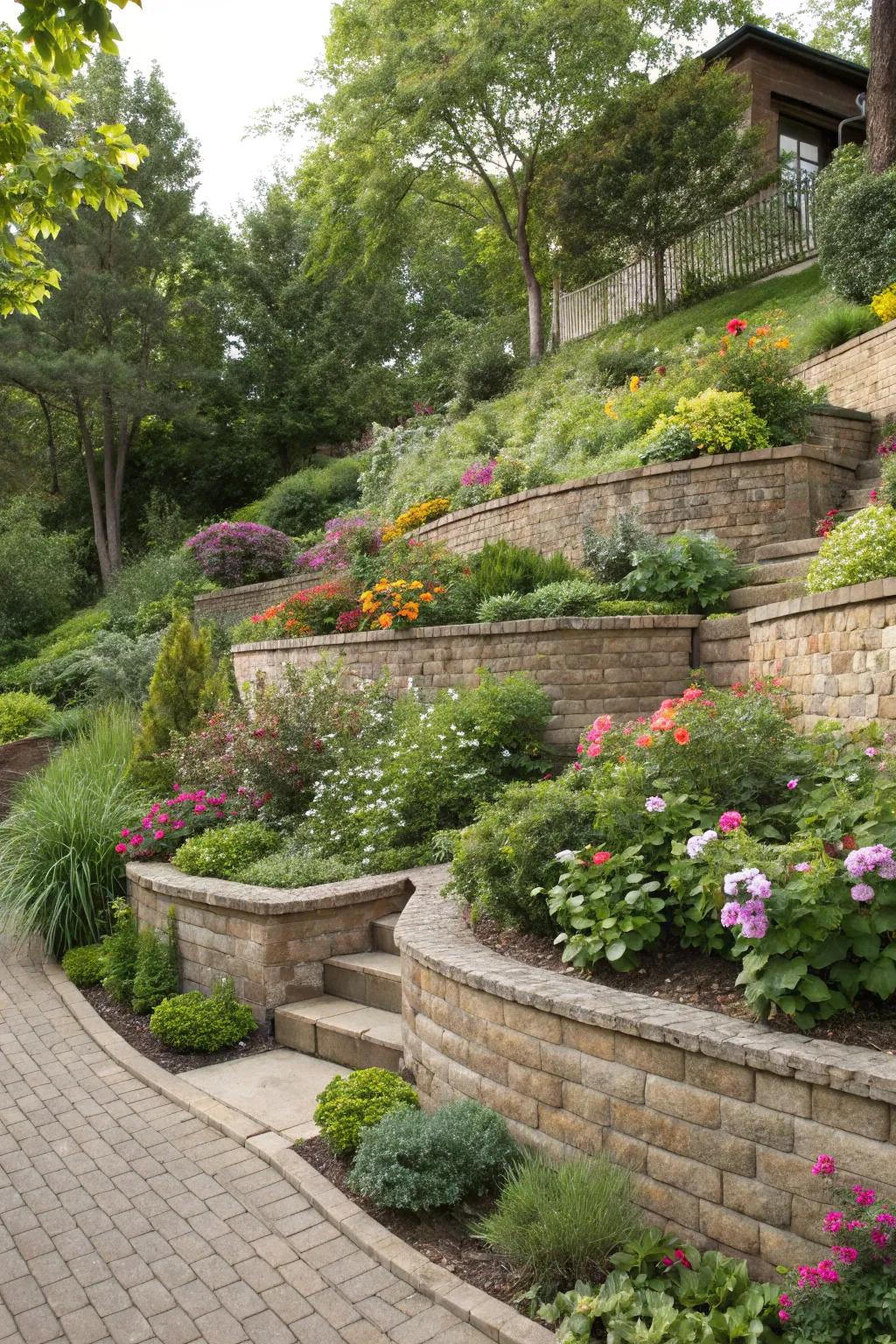 Layered gardens capitalize on dimensions and contribute depth to your landscape.