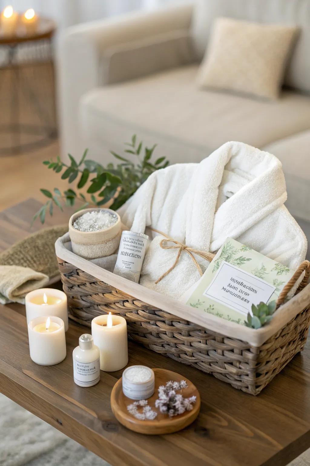 A customized gift basket makes for a thoughtful and luxurious surprise.